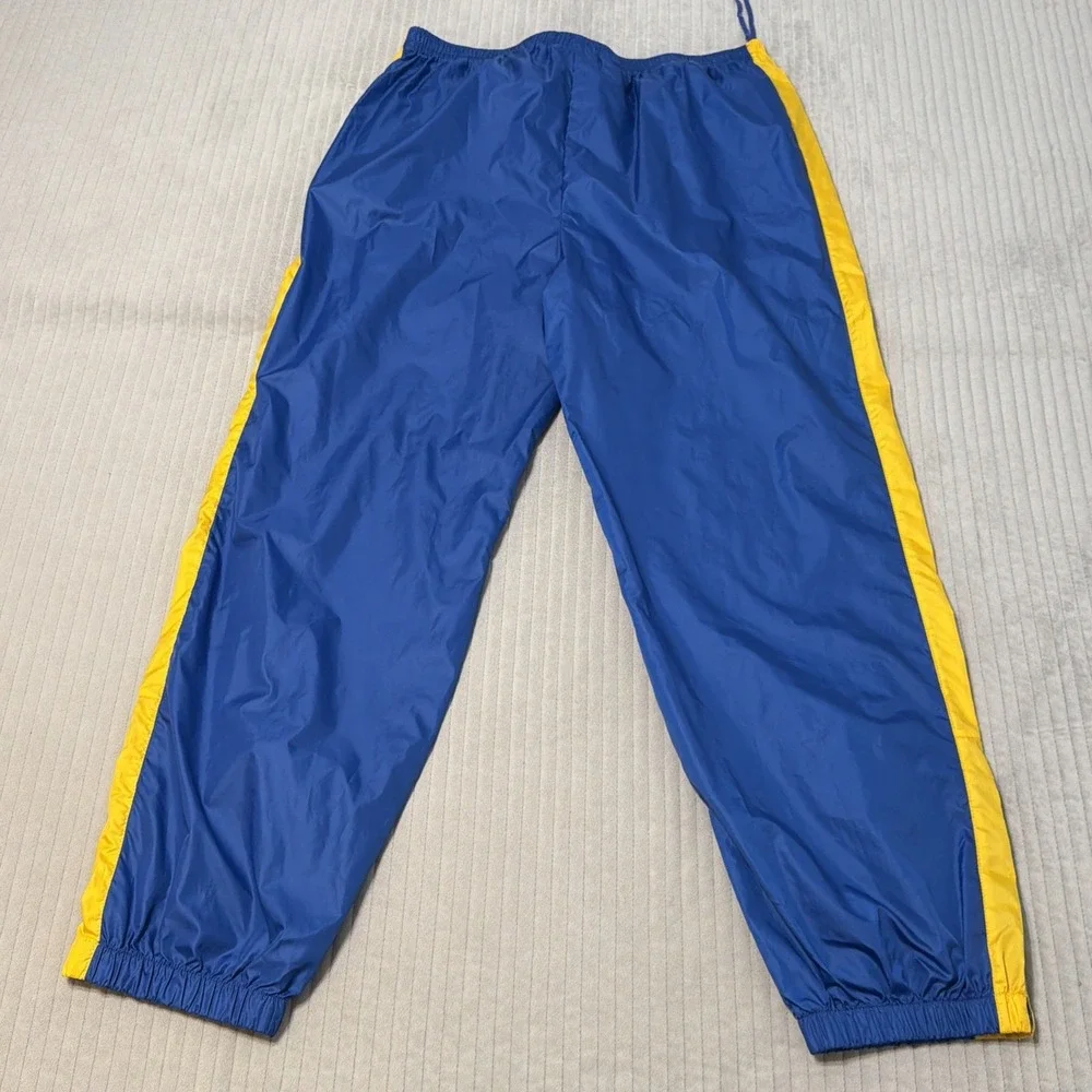 VTG Lauren Ralph Lauren Windbreaker Track Suit Pants Jacket Blue Yellow XLarge